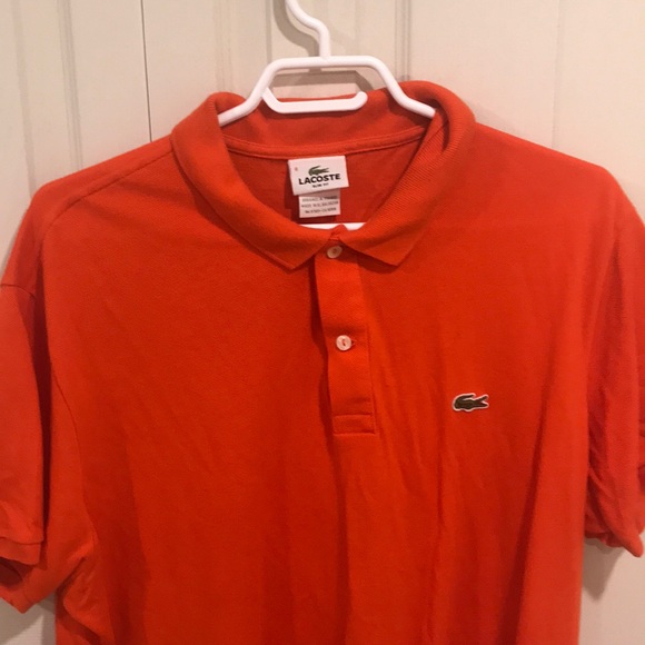Lacoste Polo Orange Slim Fit - Picture 1 of 2